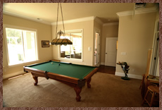 New custom home in Loomis, CA, pool table