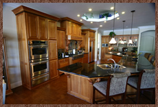 New custom home in Loomis, CA, kitchen side