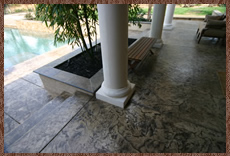 New home builder addition, Loomis, CA, stamped concrete 