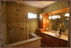 New home builder addition, Loomis, CA, granite shower