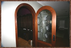 New home builder addition, Loomis, CA, wine room door