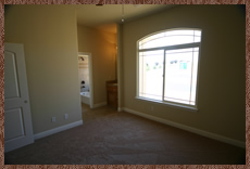 Build to suit, new custom home in Newcastle, CA, bedroom and bathroom photo