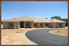 Build to suit, new custom home in Newcastle, CA, front picture