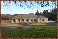 Build to suit, new custom home in Newcastle, CA, front photo