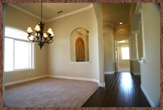 Build to suit, new custom home in Newcastle, CA, dining room photo