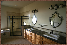 Build to suit, new custom home in Newcastle, CA, master bathroom photo