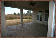 Build to suit, new custom home in Newcastle, CA, photo of covered patio