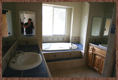 Build to suit, designer builder, Loomis, CA, master bathroom jacuzzi tub photo